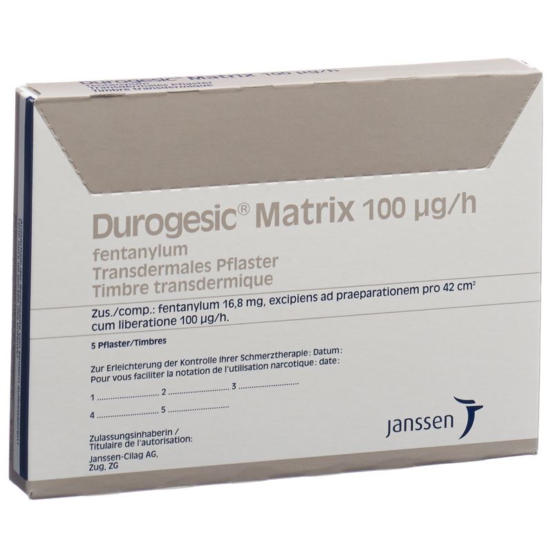 DUROGESIC Matrixpfl 100 mcg/h 5 Stk